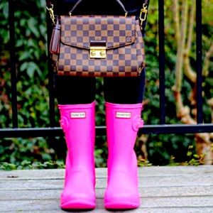 Hunter Boots Bright Pink Original Short